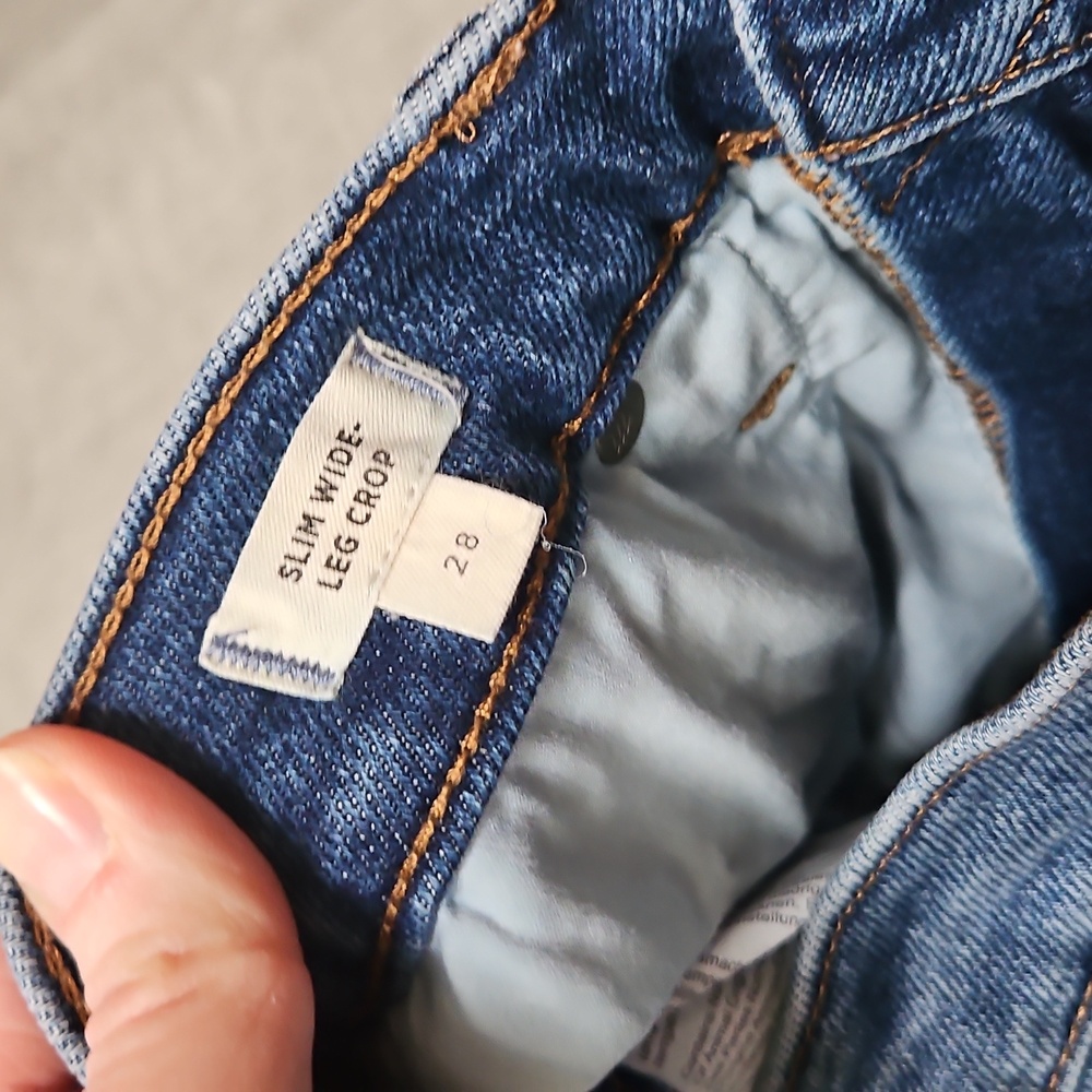 Madewell Light Blue Cropped Ankle Jeans - Picture 2 of 5